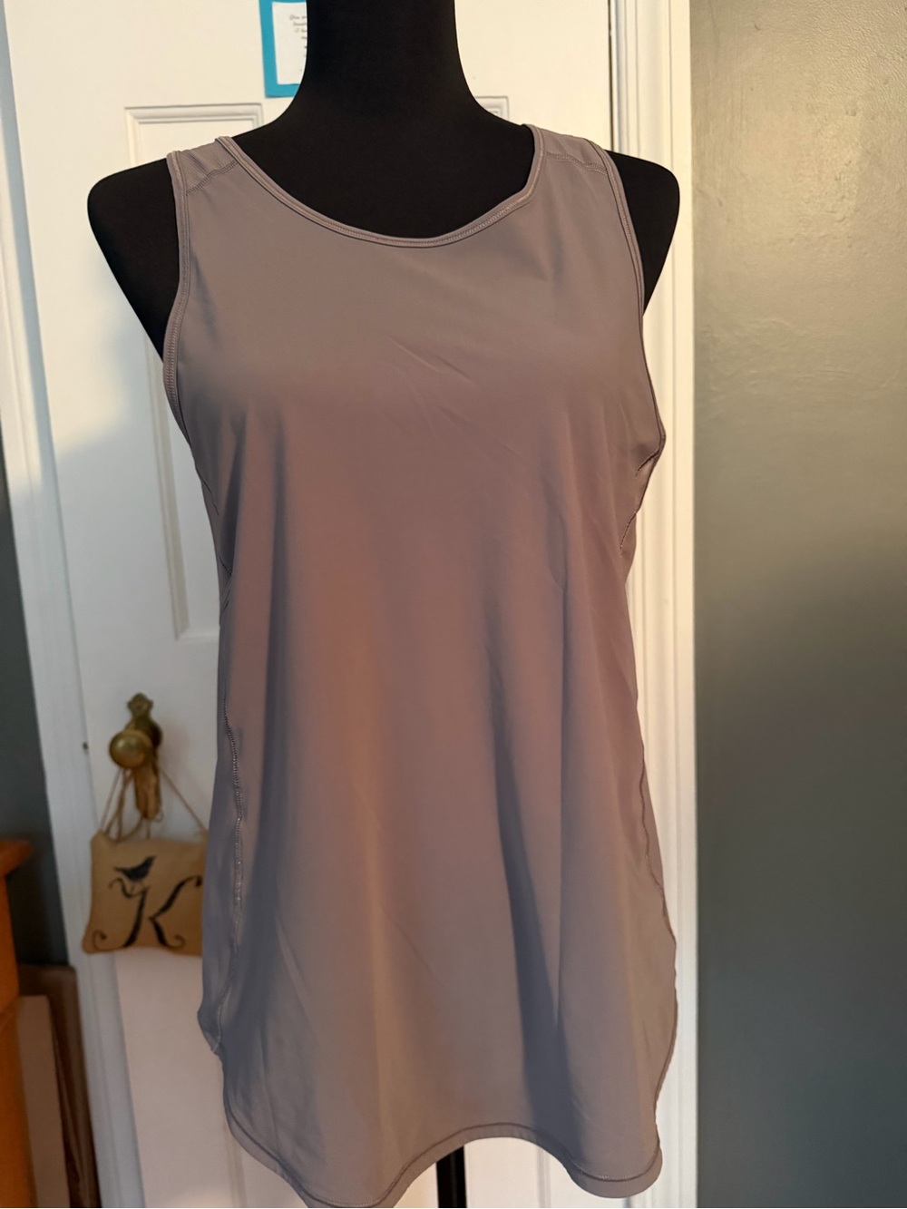 lululemon athletica Taupe Sleeveless Athletic Tank